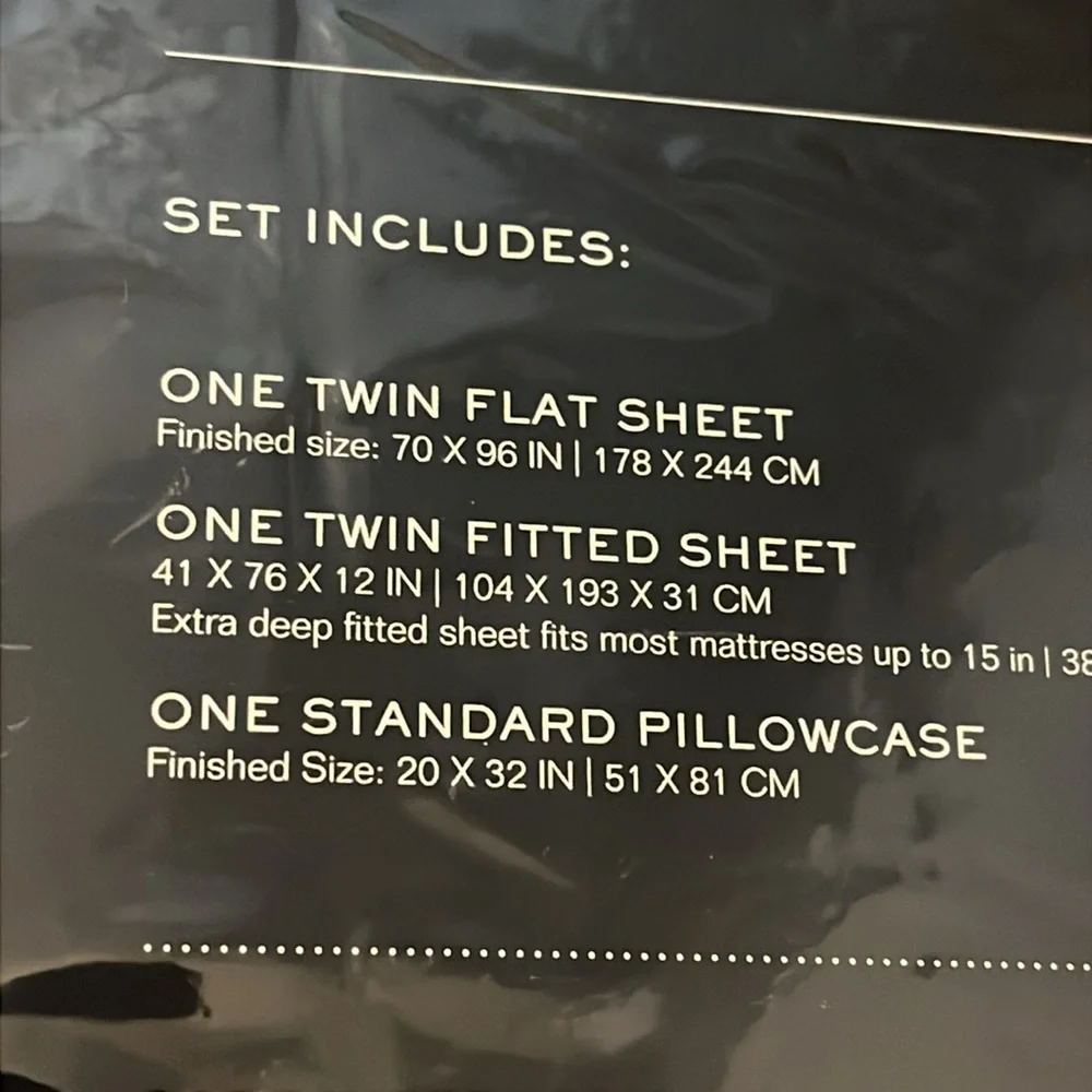 Twin Ralph Lauren sheet set 3 pc 100% cotton white gray floral dots NWT